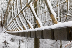Hängebrücke Kühhude im Winter 4