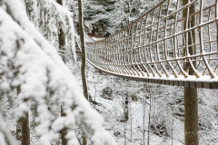 Hängebrücke Kühhude im Winter 5
