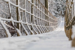 Hängebrücke Kühhude im Winter 8